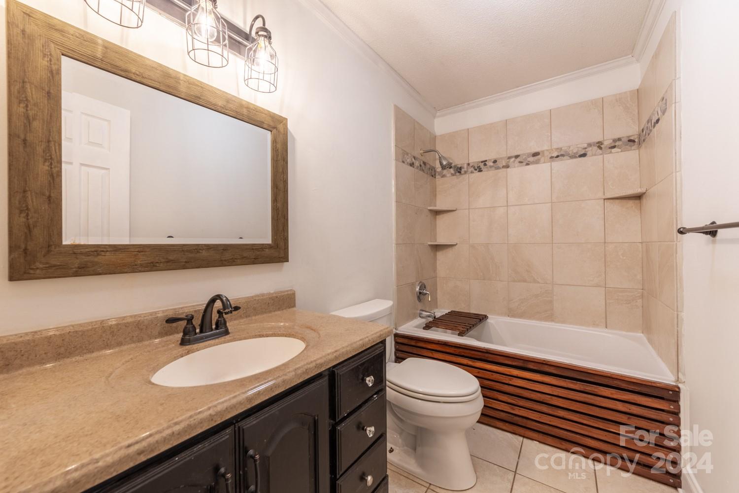 1177 Molokai Drive Tega Cay, SC 29708 - Photo 20 of 41 a bathroom with a sink a toilet a mirror and shower