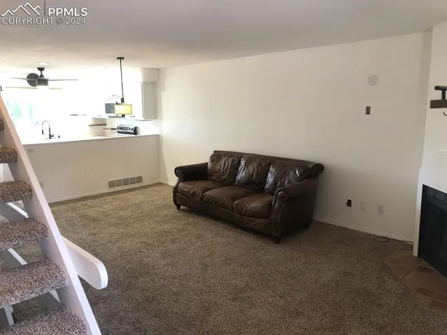 a living room with a couch