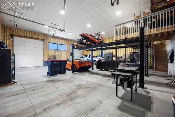 a view of car garage