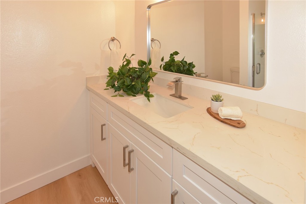 1712 Pepper Street, Unit A Alhambra, CA 91801 - Photo 12 of 39 a bathroom with a sink and a mirror