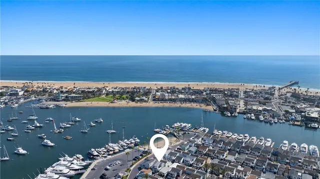 a view of a lake with a city view