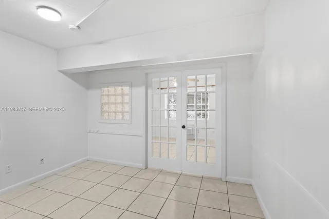 a view of an empty room