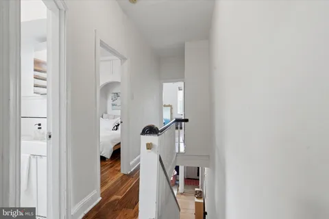 a view of a hallway with a hallway
