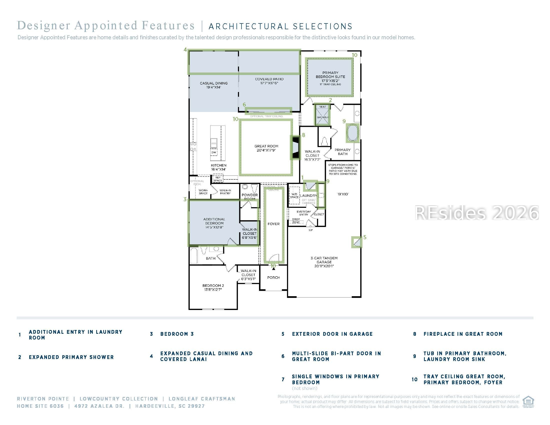 4972 Azalea Drive Hardeeville, SC 29927 - Photo 20 of 20 Floorplan