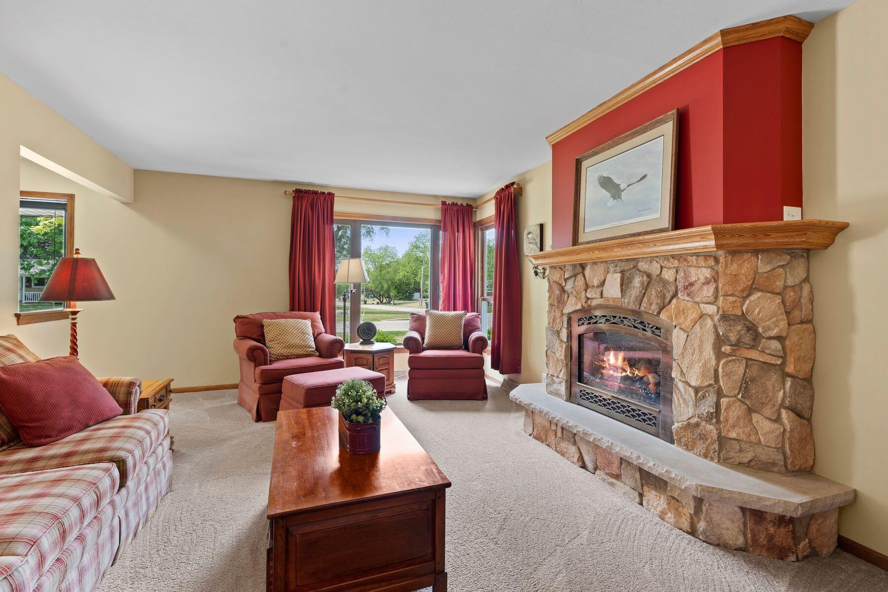 4204 South 93rd Street Greenfield, WI 53228 - Photo 4 of 28 Living Room with Fireplace