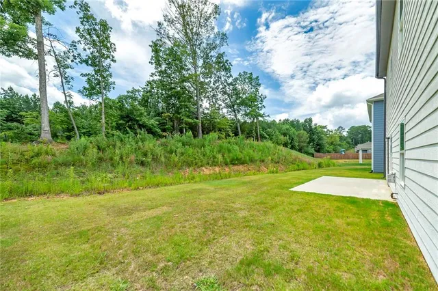 a view of yard with green space