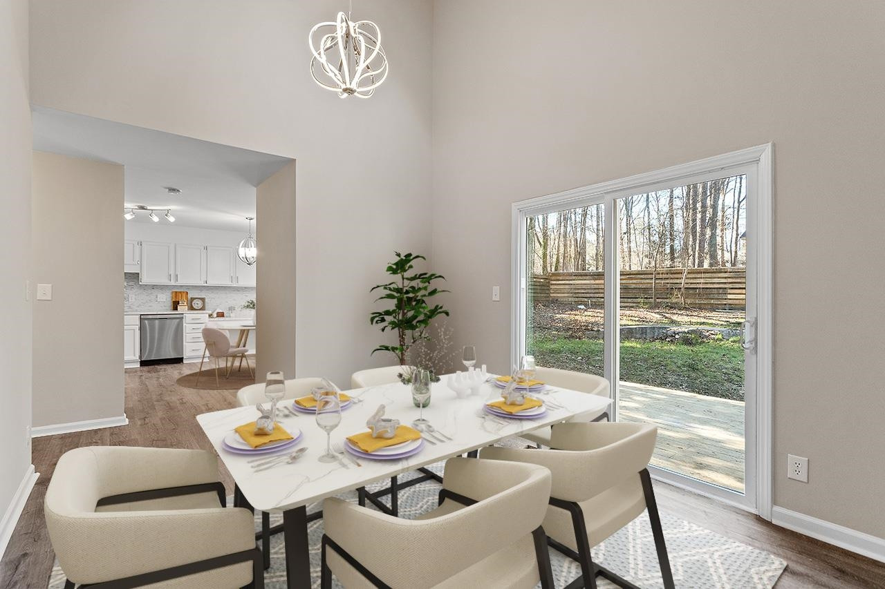 5516 Middleton Road Durham, NC 27713 - Photo 6 of 35 a view of a dining room with furniture window and outside view