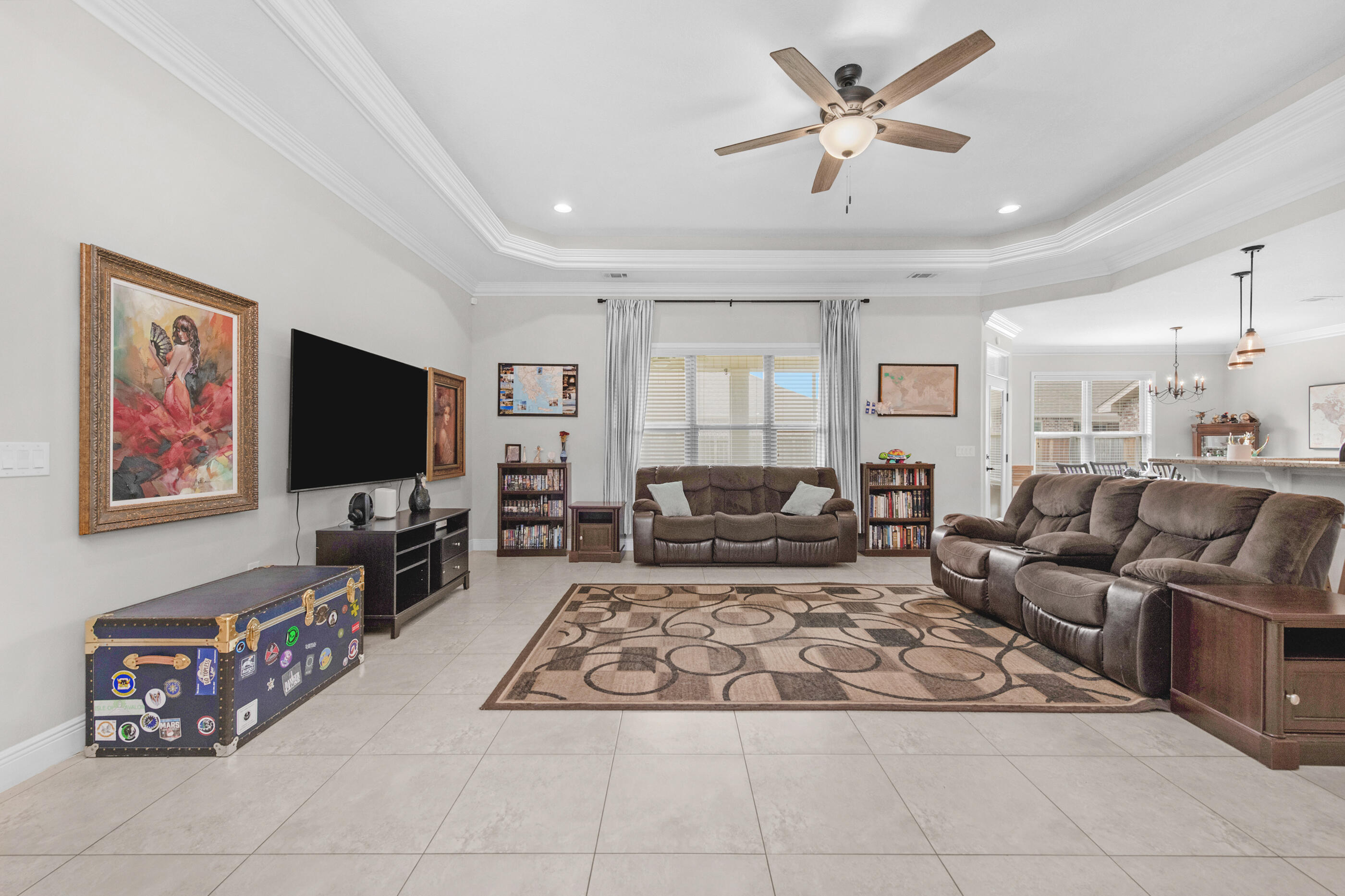 2394 Ellison Way Fort Walton Beach, FL 32547 - Photo 5 of 28 a living room with furniture and a flat screen tv