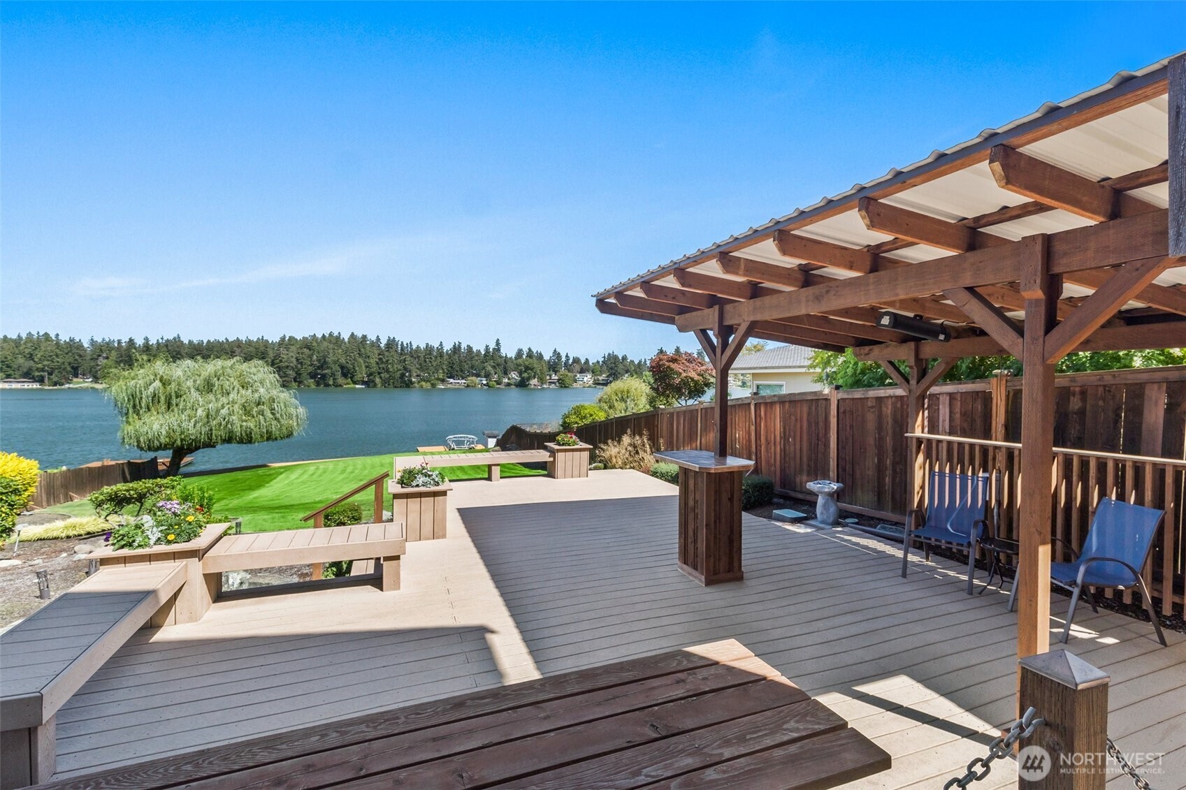 1207 Creso Road South Spanaway, WA 98387 - Photo 34 of 40 a view of a tables and chairs on the roof deck