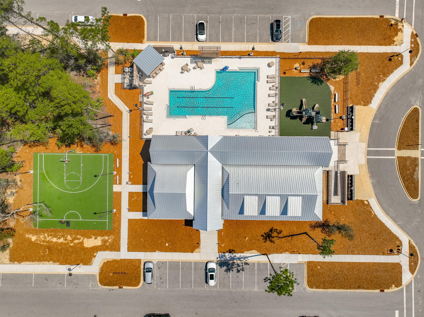 1160 Deer Moss Loop Niceville, FL 32578 - Photo 55 of 60 an aerial view of a house with a swimming pool