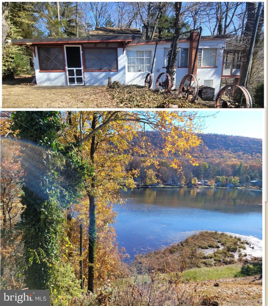 view from home overlooking lake and mountain