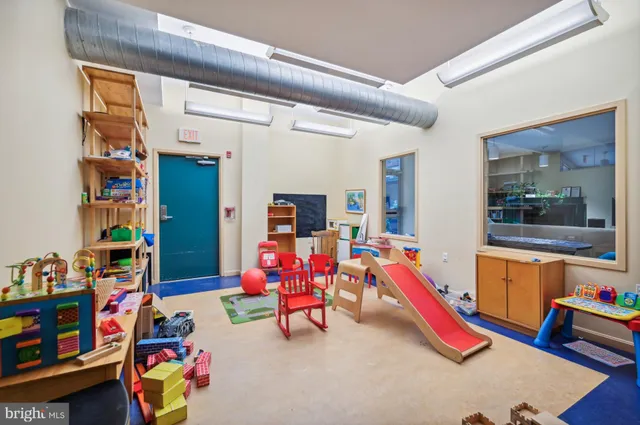a play room with toys
