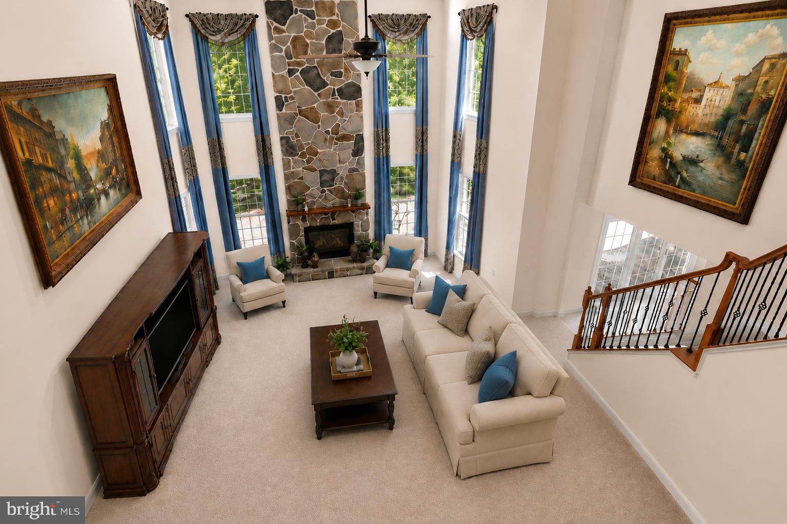 1601 Rushing Stream Court Forest Hill, MD 21050 - Photo 23 of 72 Great Rm w/ stone gas fireplace - virtually staged