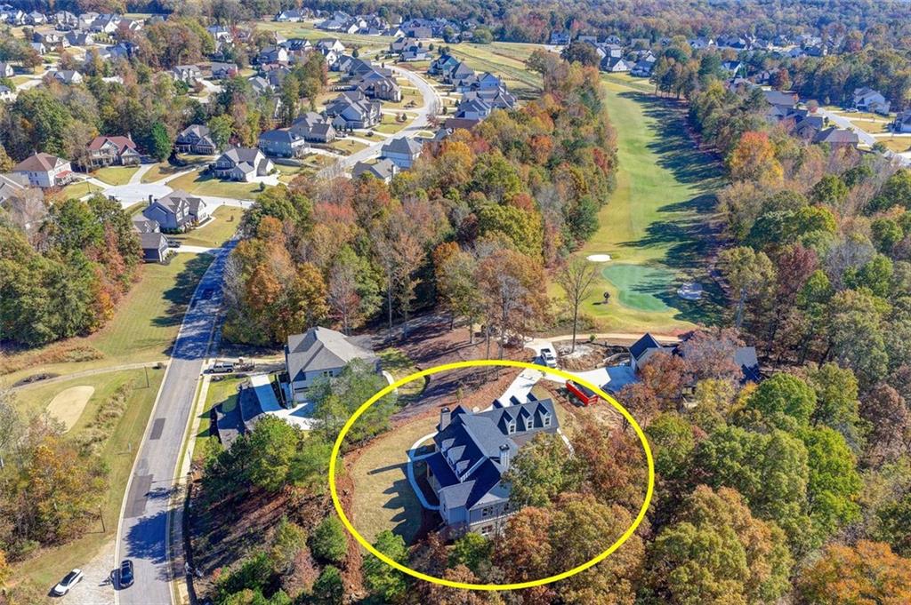 2881 Traditions Way Jefferson, GA 30549 - Photo 46 of 59 an aerial view of a house with a swimming pool