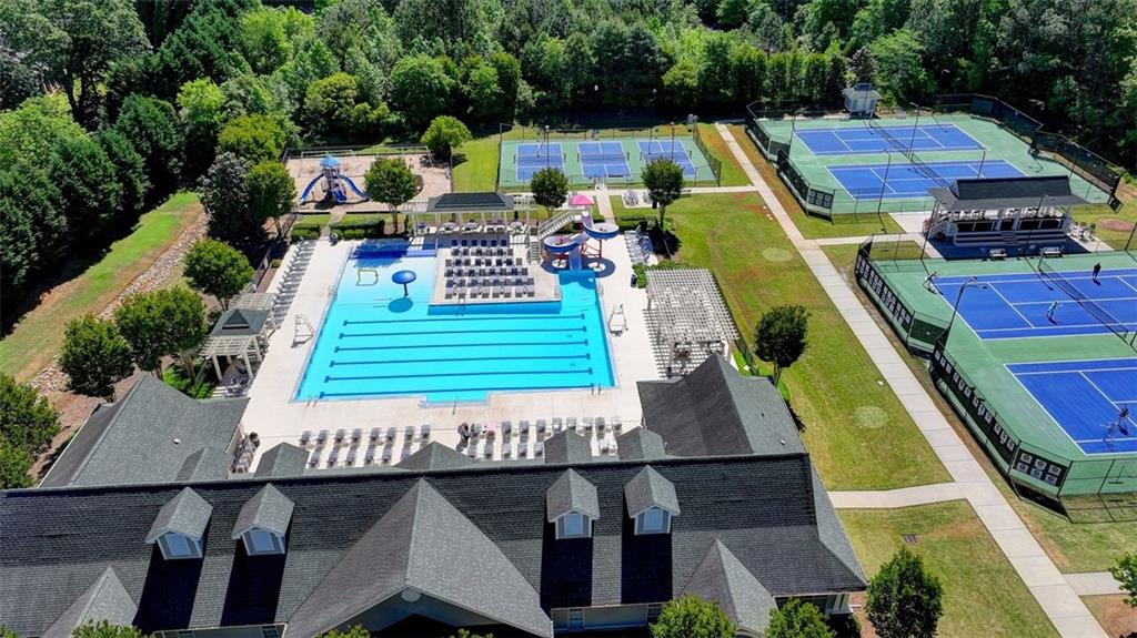 2881 Traditions Way Jefferson, GA 30549 - Photo 59 of 59 an aerial view of a house with swimming pool garden and patio