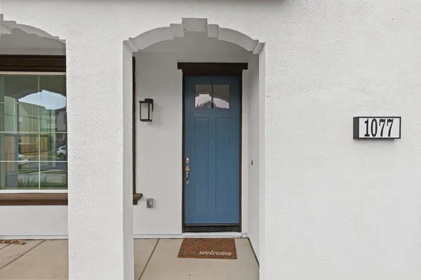 a view of an entryway door