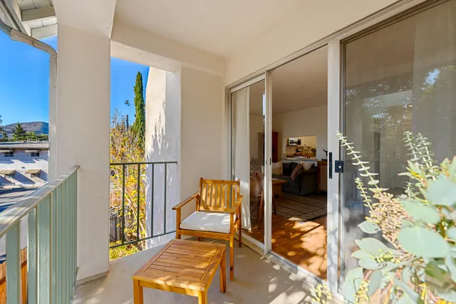 a bathroom with a sink a mirror and a potted plant