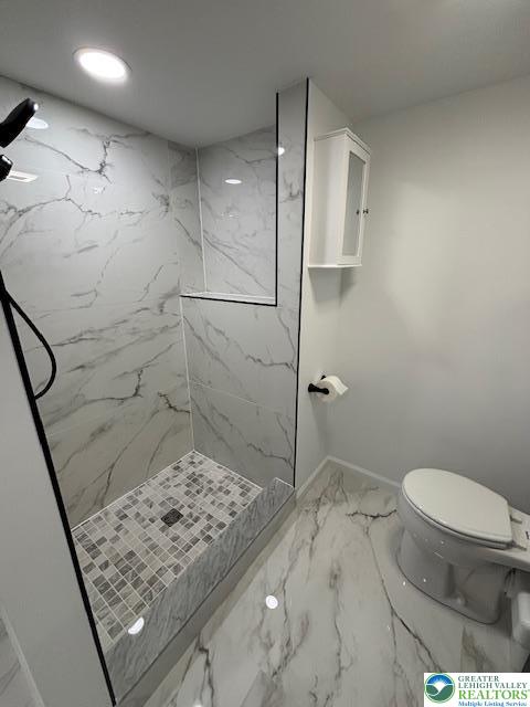 250 Bird Lane Kunkletown, PA 18058 - Photo 29 of 40 a bathroom with a sink a toilet and shower