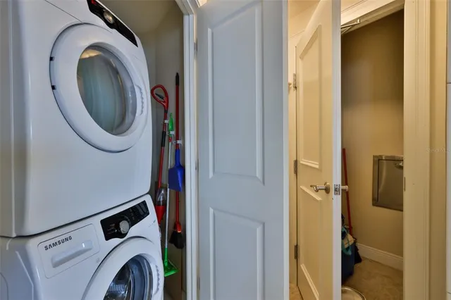 a view of a pool with a yard