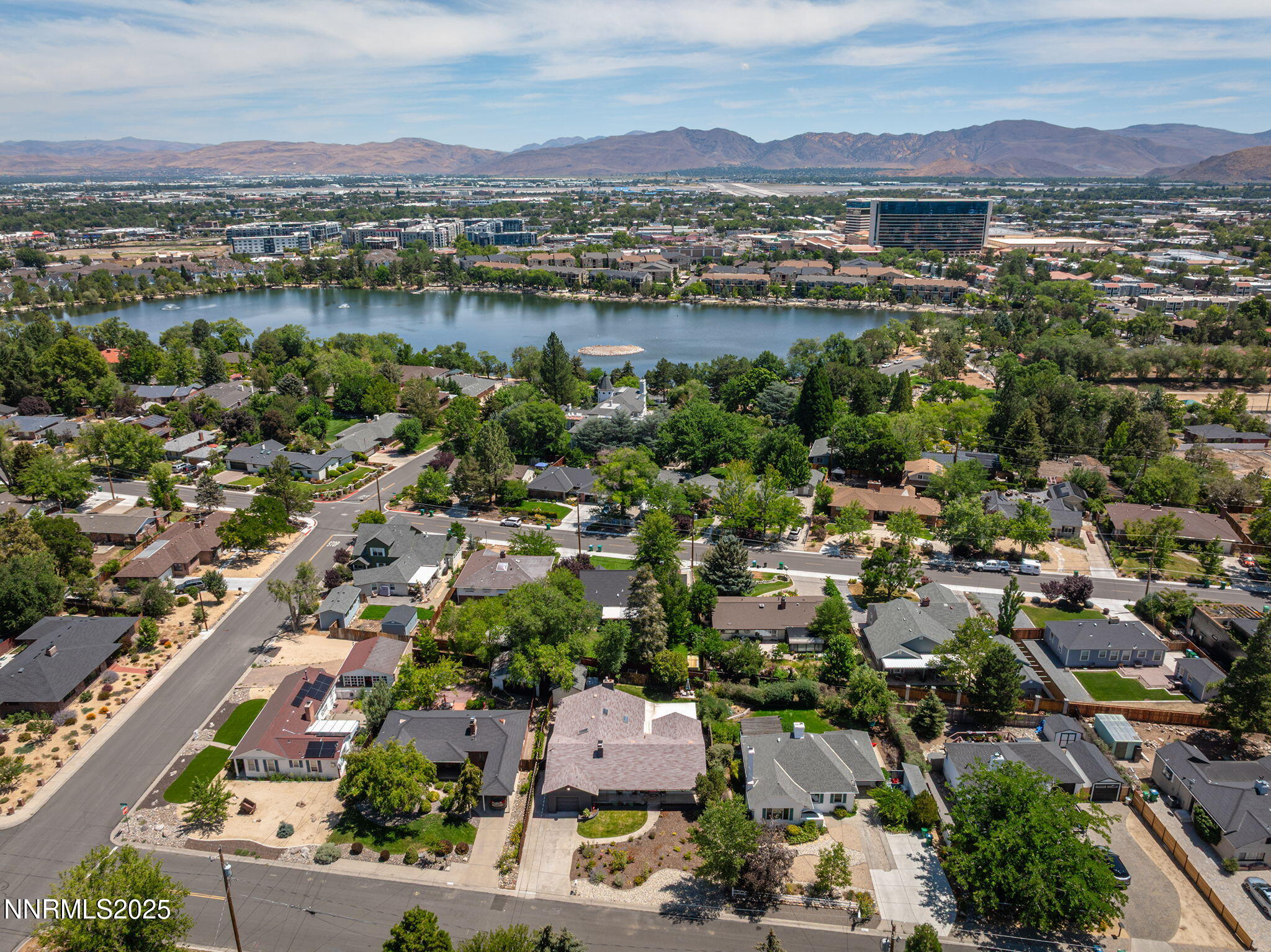 2330 Sunrise Drive Reno, NV 89509 - Photo 9 of 48 an aerial view of residential house with outdoor space and mountain view
