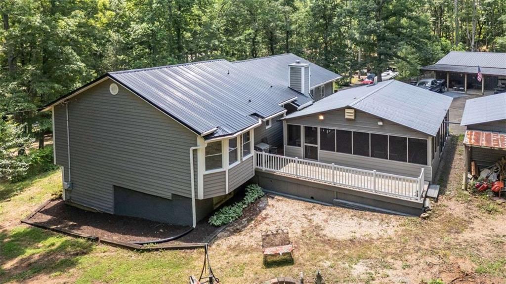 a house with trees in front of it