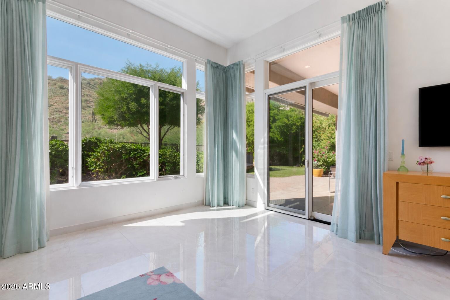 14437 East Wethersfield Road Scottsdale, AZ 85259 - Photo 16 of 35 Primary Bedroom with Backyard Access