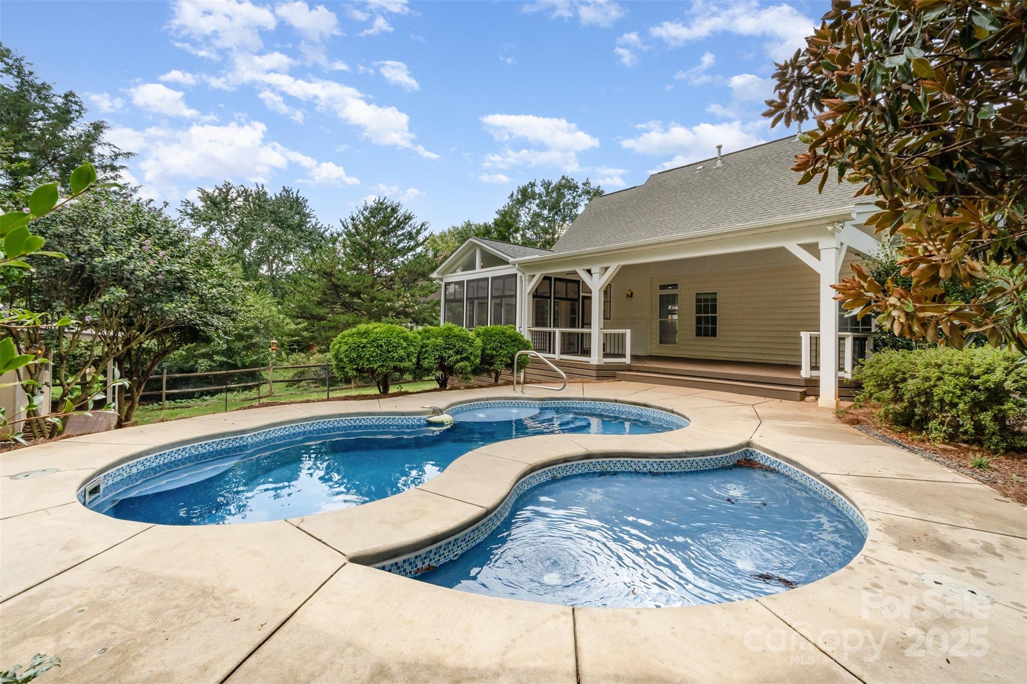 2746 Cameron Commons Way Matthews, NC 28104 - Photo 38 of 38 a view of a house with swimming pool and a yard