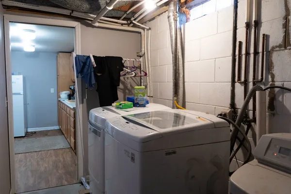 a view of water heater room