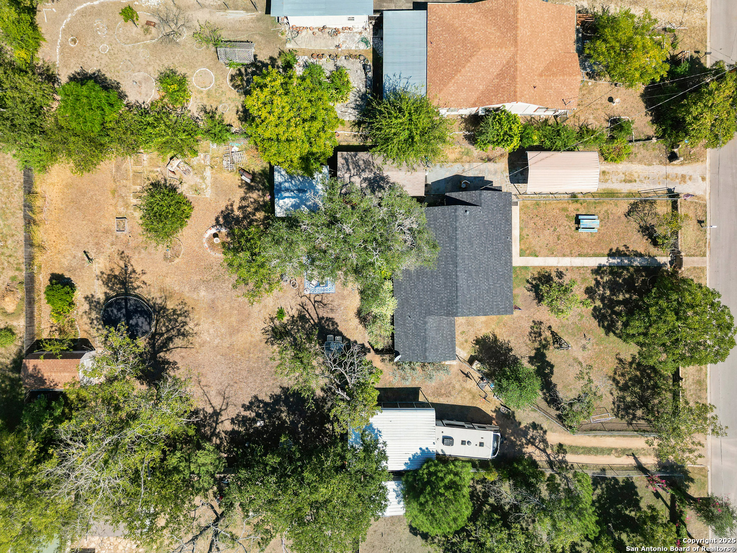 608 Ross Street Kerrville, TX 78028 - Photo 22 of 24 an aerial view of house with yard and lake view