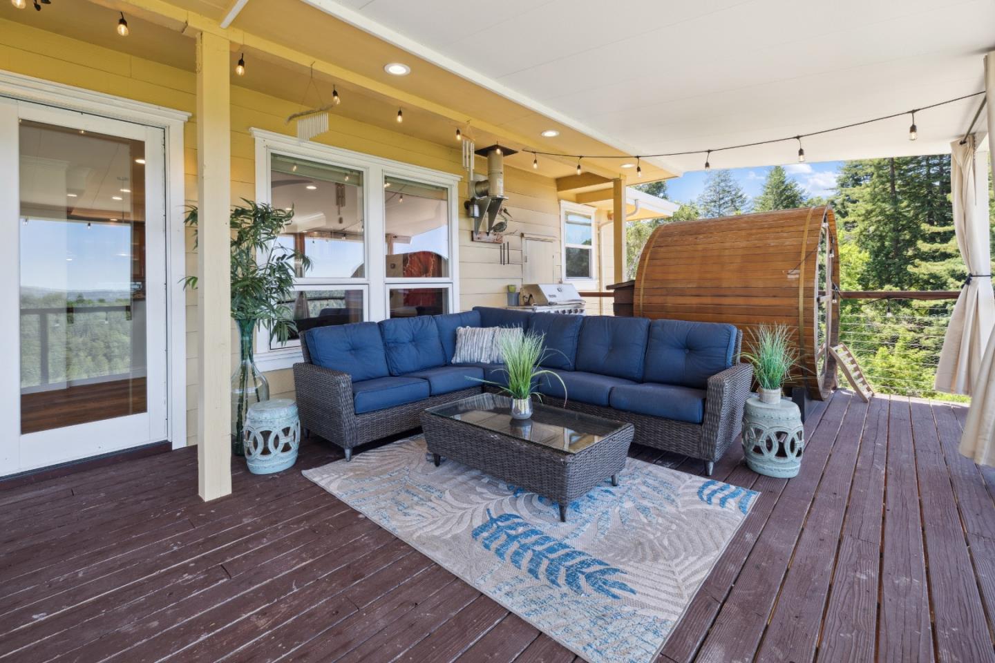 24475 Mountain Charlie Road Los Gatos, CA 95033 - Photo 22 of 69 a living room with furniture and wooden floor