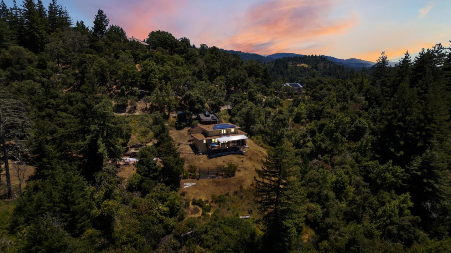 24475 Mountain Charlie Road Los Gatos, CA 95033 - Photo 66 of 69 a backyard of a house with a yard and mountain view