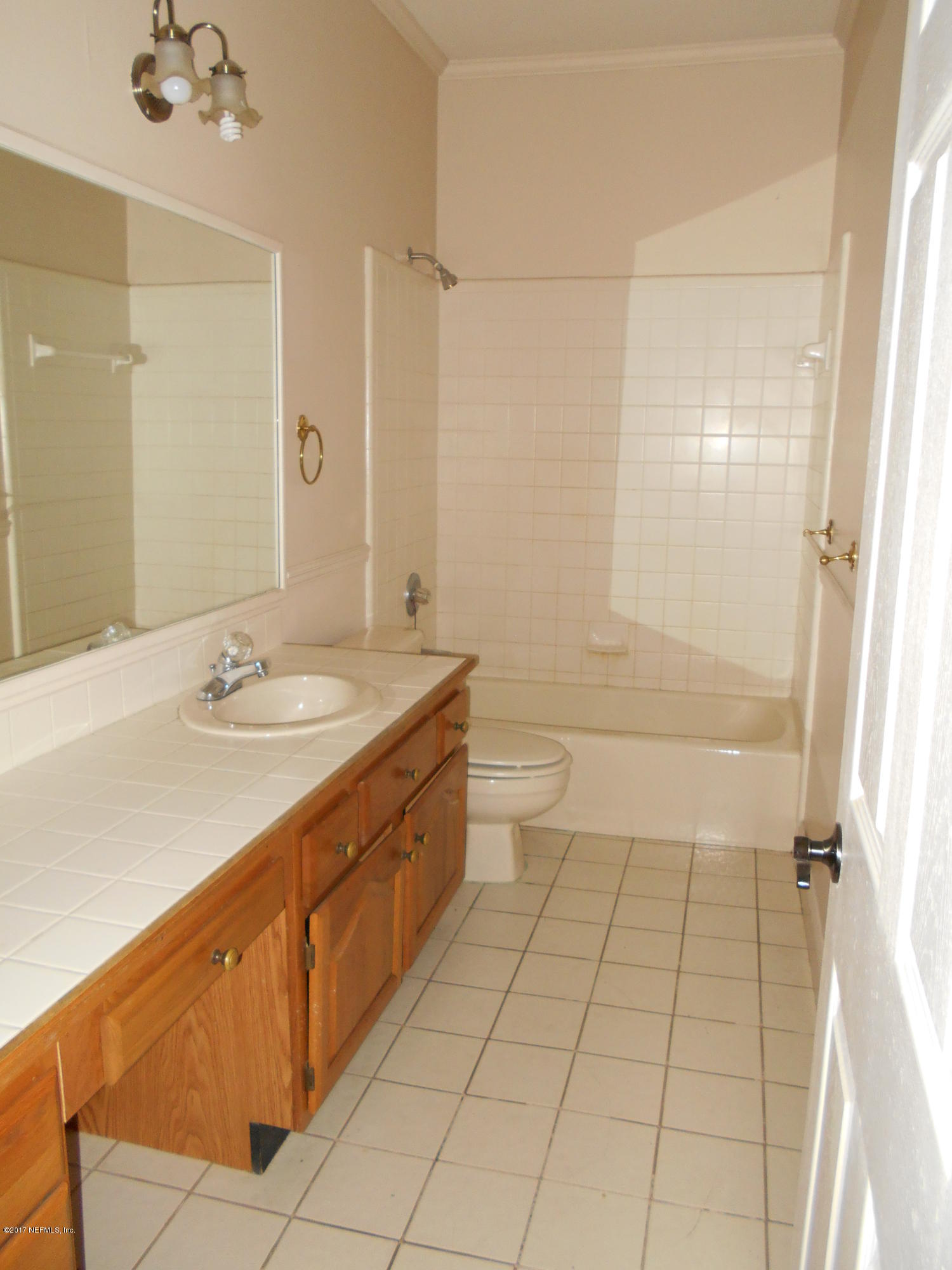 3006 Holly Road Orange Park, FL 32065 - Photo 15 of 19 a bathroom with a sink a toilet and shower
