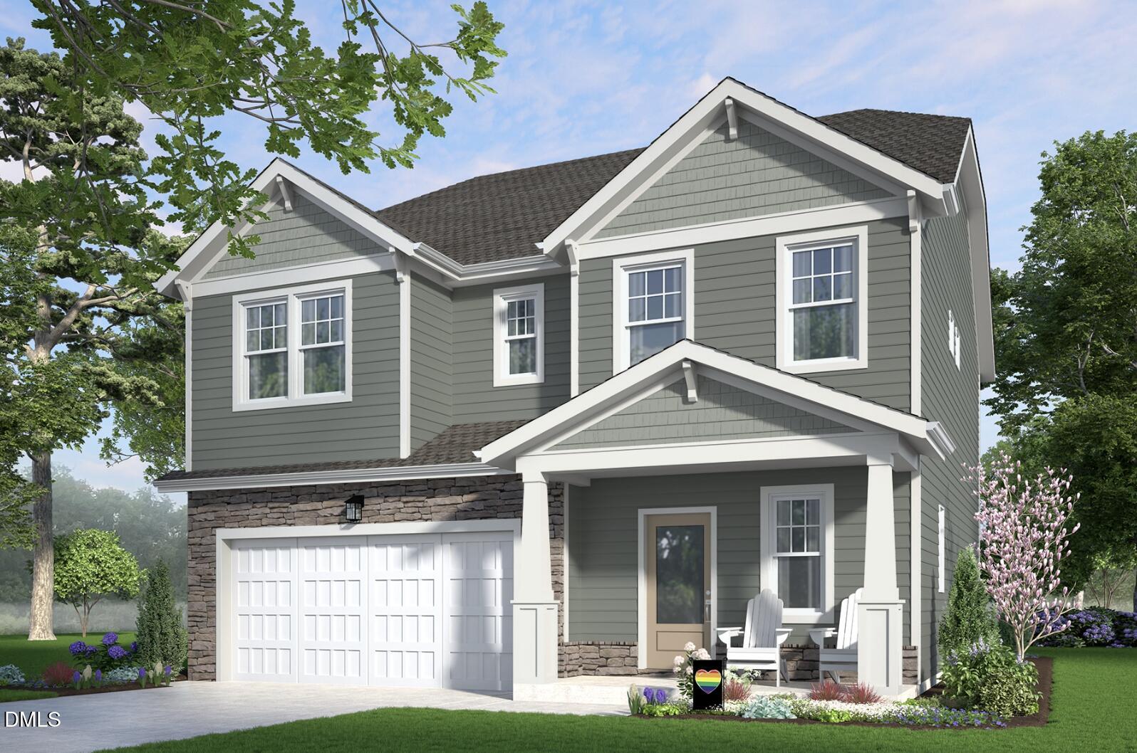 1008 Pinhook Lane Mebane, NC 27302 - Photo 1 of 11 a front view of a house with garden