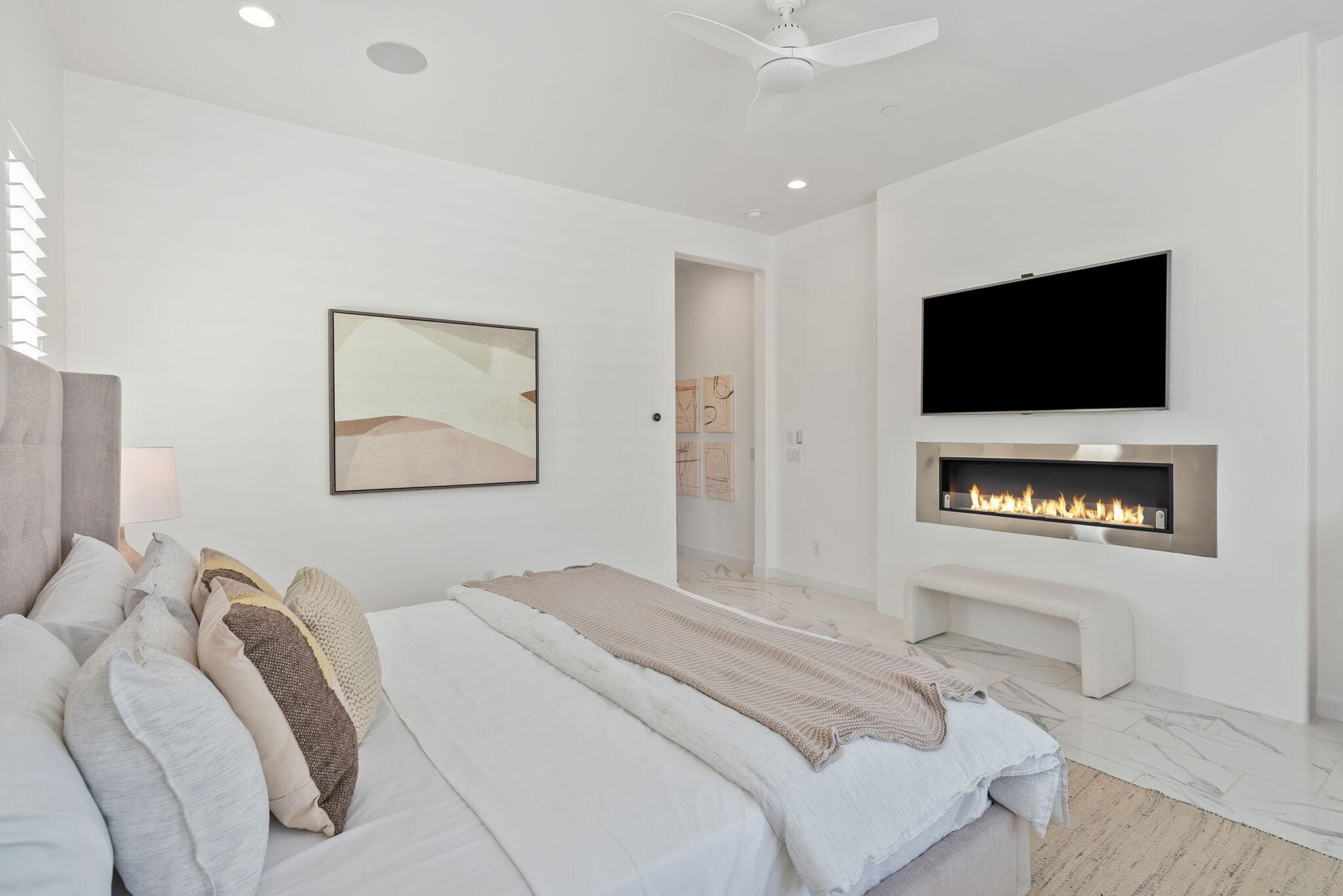 14 Merlot Rancho Mirage, CA 92270 - Photo 18 of 41 primary bedroom with fireplace