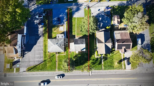 front view of a house with a street