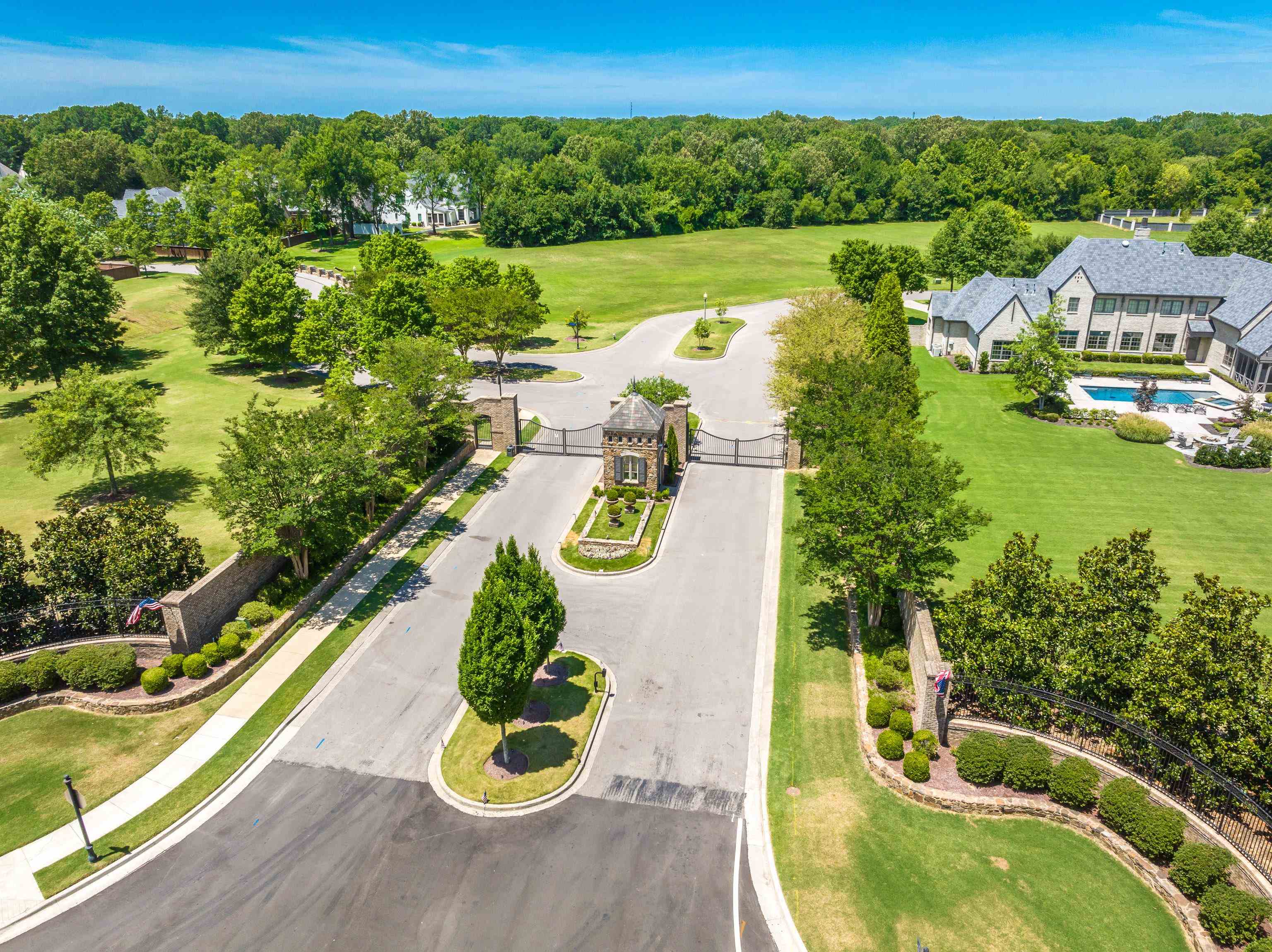 0 Dubray Manor Drive Collierville, TN 38017 - Photo 11 of 12 an aerial view of a house with a swimming pool