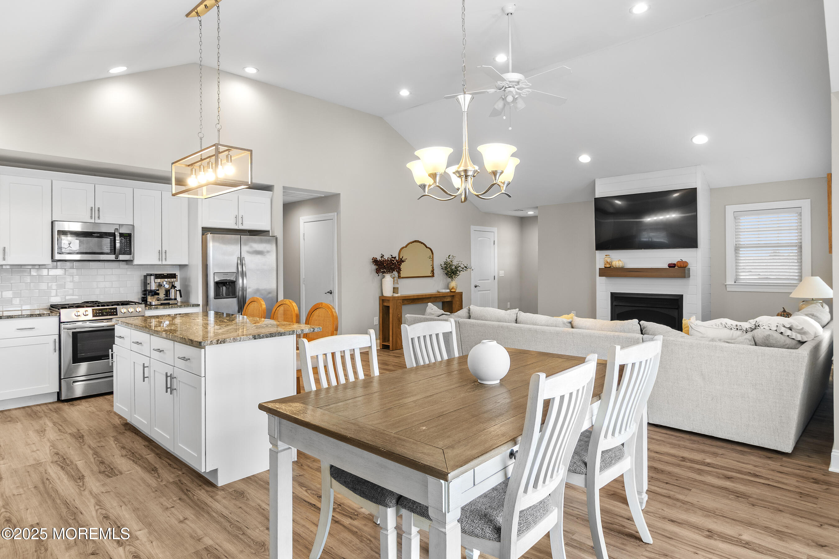 1260 Pensacola Road Forked River, NJ 08731 - Photo 20 of 36 a kitchen that has a lot of cabinets furniture and stainless steel appliances