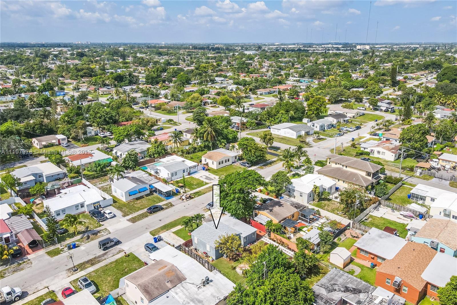 2123 Funston Street Hollywood, FL 33020 - Photo 26 of 30 an aerial view of residential houses with outdoor space and trees