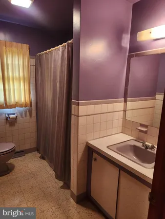 a bathroom with a sink and a shower