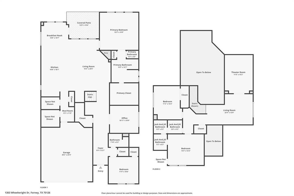 1303 Wheelwright Drive Forney, TX 75126 - Photo 38 of 39 Floor plan