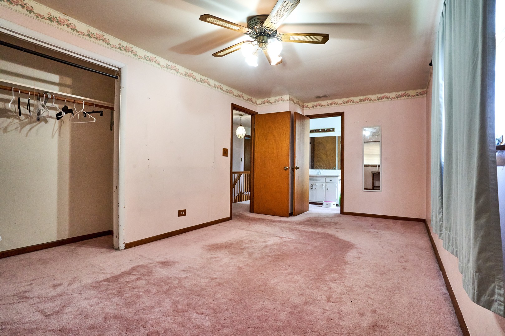 24W175 Hobson Road Naperville, IL 60540 - Photo 22 of 30 wooden floor in an empty room and a ceiling fan