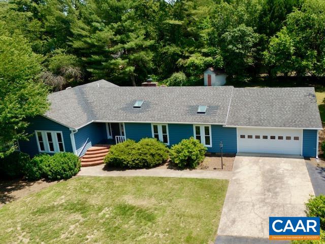 2583 Rio Mills Road Earlysville, VA 22936 - Photo 40 of 41 an aerial view of a house with swimming pool and patio