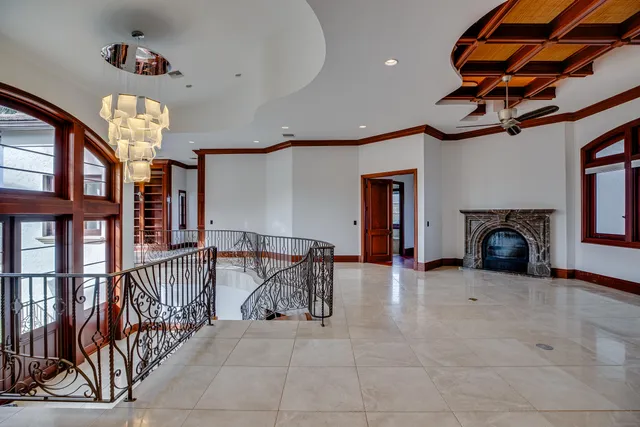 a view of livingroom with furniture and staircase