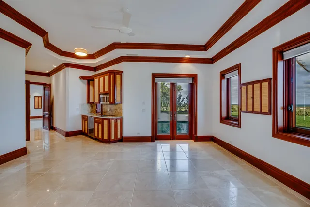 a view of an front door