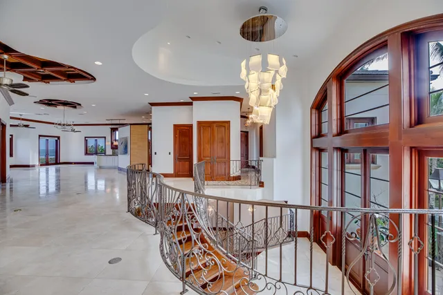 a view of entryway and hall with dining area
