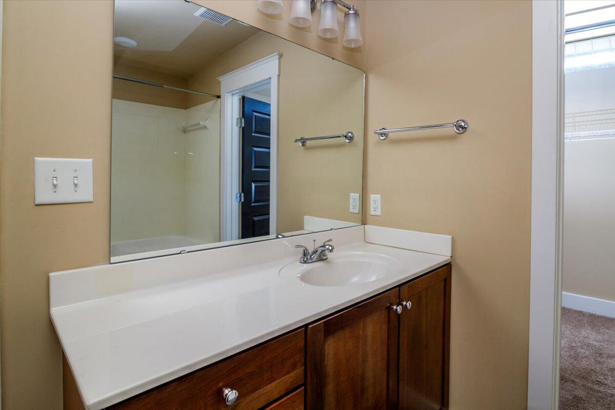 324 Salem Avenue Southwest, Unit 303 Roanoke, VA 24016 - Photo 13 of 21 a bathroom with a sink vanity and a mirror