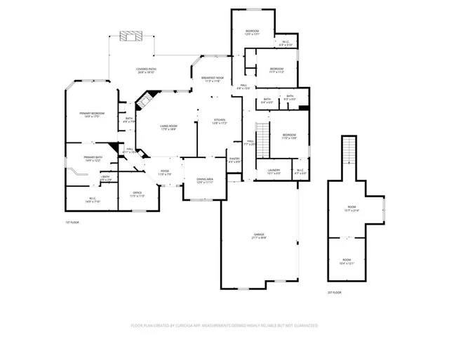 a view of a porch with a table and chairs