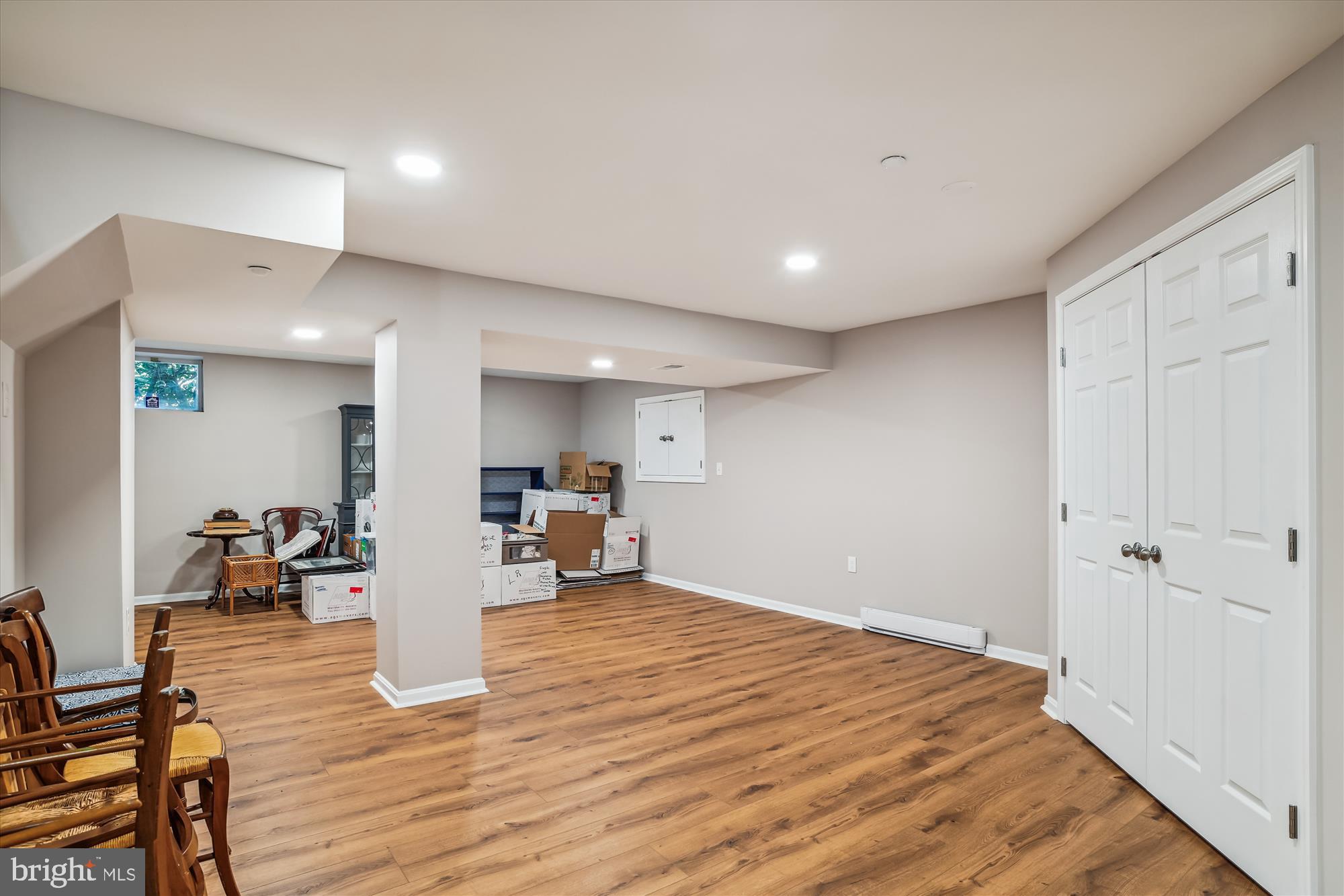1479 Old Hickory Road Annapolis, MD 21409 - Photo 34 of 39 renovated lower level with LVP, recessed lights