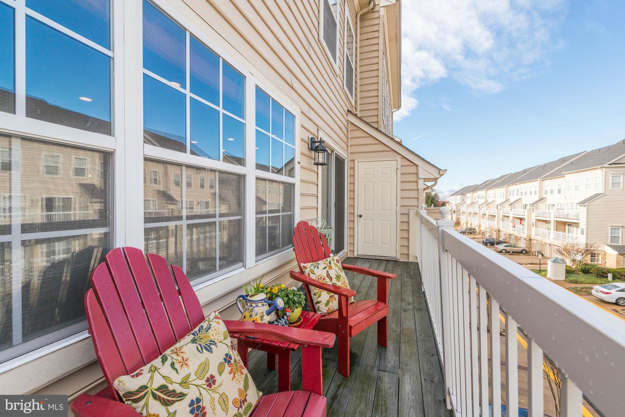 12071 Trumbull Way, Unit 20716 Reston, VA 20190 - Photo 23 of 24 Balcony off of Family Room