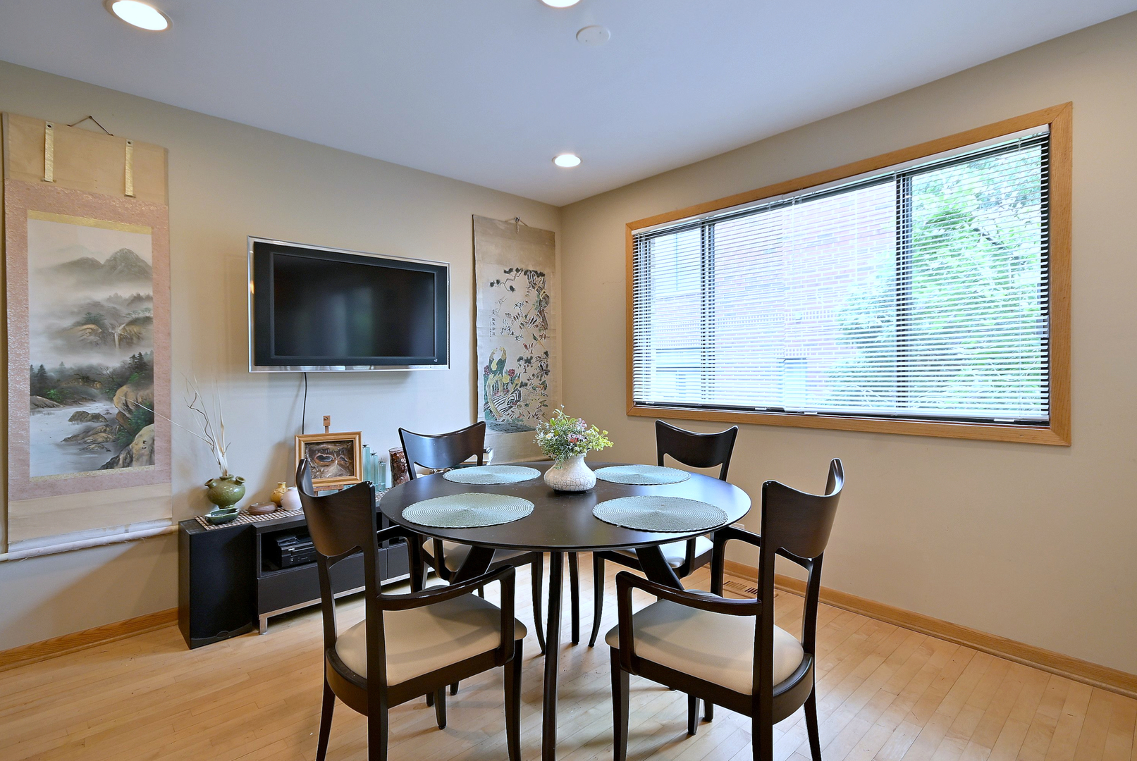 2350 North Sayre Avenue, Unit G Chicago, IL 60707 - Photo 5 of 30 a view of a dining room with furniture window and outside view